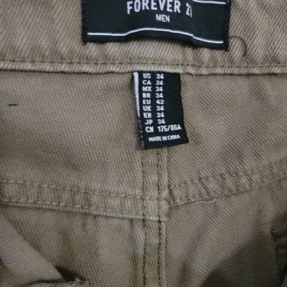 𝅺FOREVER 21 Distressed Straight Jeans for Men in Brown Size 34 - Picture 8 of 9